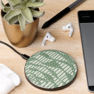 Spots and Stripes 2 - Green Wireless Charger