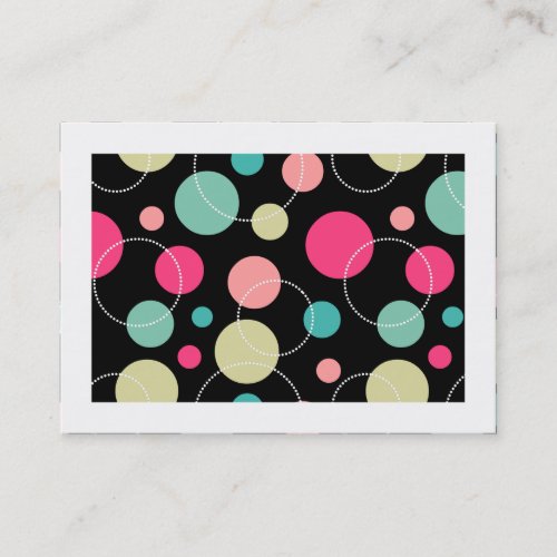 Spots  Circles 150816 Bordered Business Card