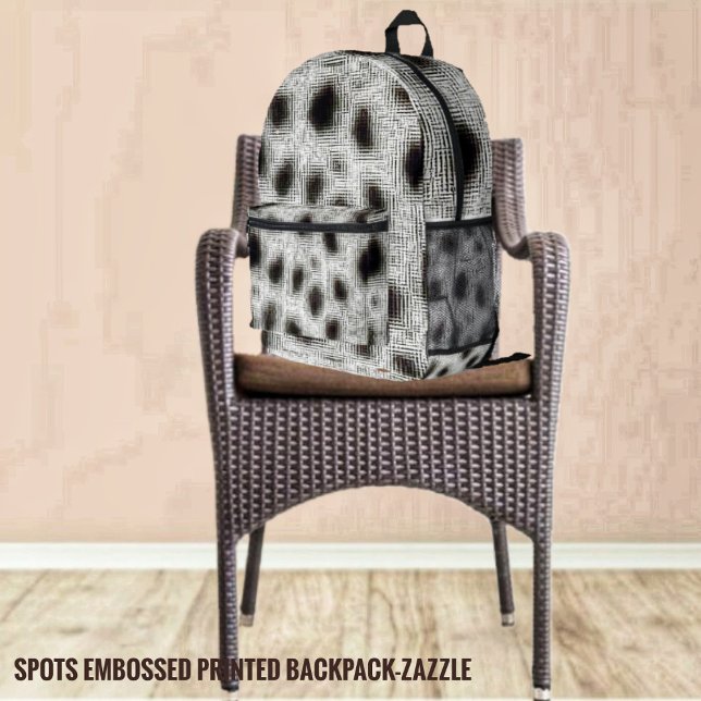 Spots Embossed Printed Backpack (Creator Uploaded)