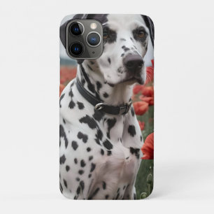 **"Spots of Joy: Dalmatian in a Red Poppy Field"** iPhone 11 Pro Case
