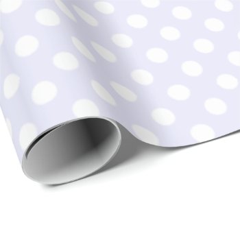Spots Pattern Lavender Mist Wrapping Paper by Kullaz at Zazzle