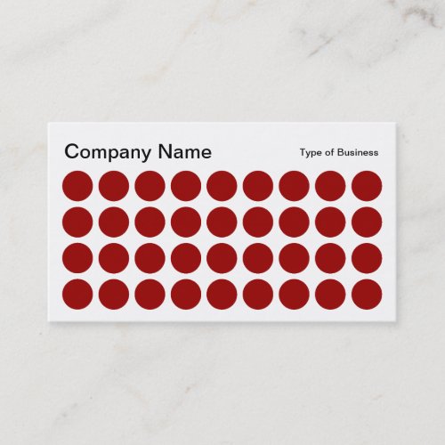 Spots _ Ruby Black and White Business Card