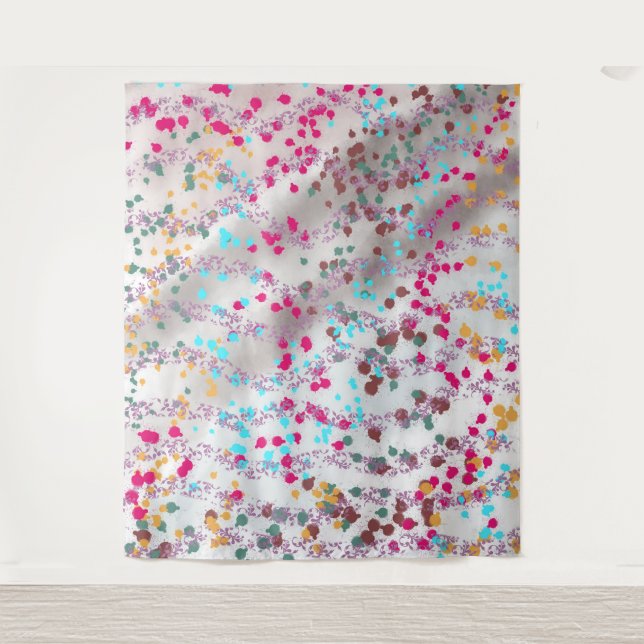spots textures Colorful art Tapestry (Front)