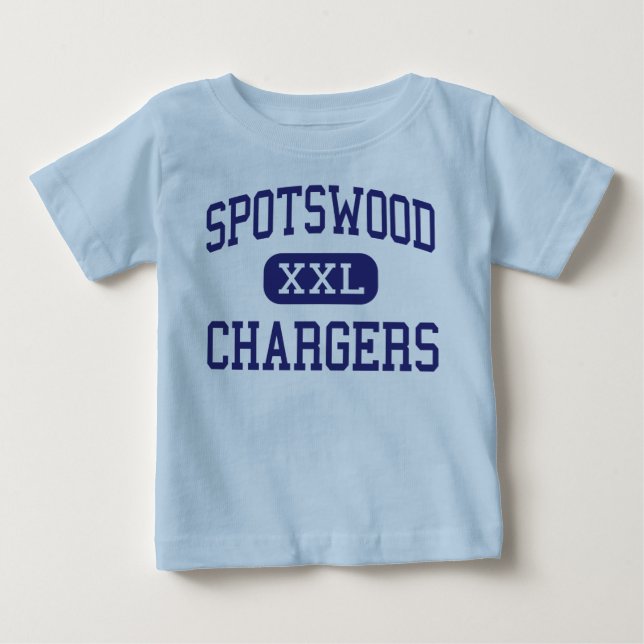 Spotswood - Chargers - High - Spotswood New Jersey Baby T-Shirt (Front)