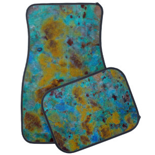 Spotted Blue Chrysocolla Jasper Car Mat