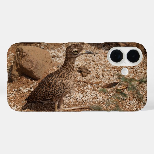 Spotted Bush Thick-Knee Phone Case (Back (Horizontal))