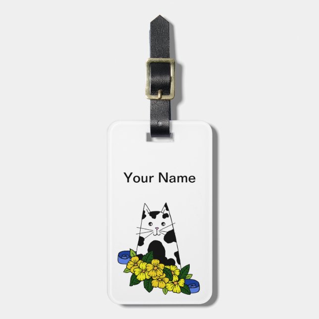 Spotted Cat  Luggage Tag (Front Vertical)