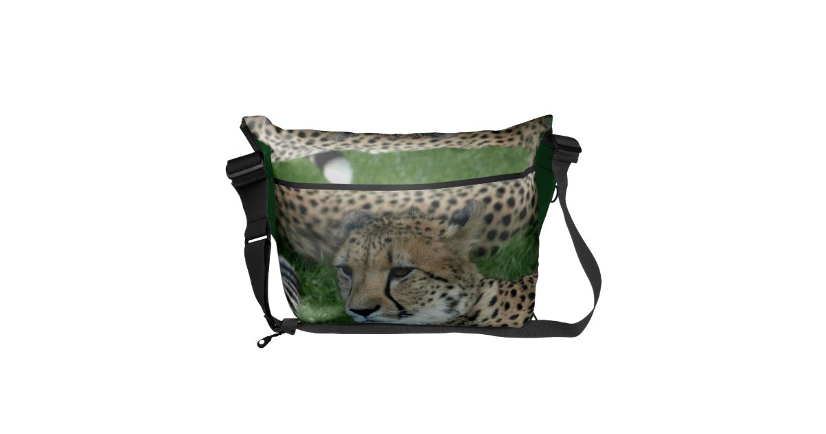 Spotted Cheetah Messenger Bag | Zazzle