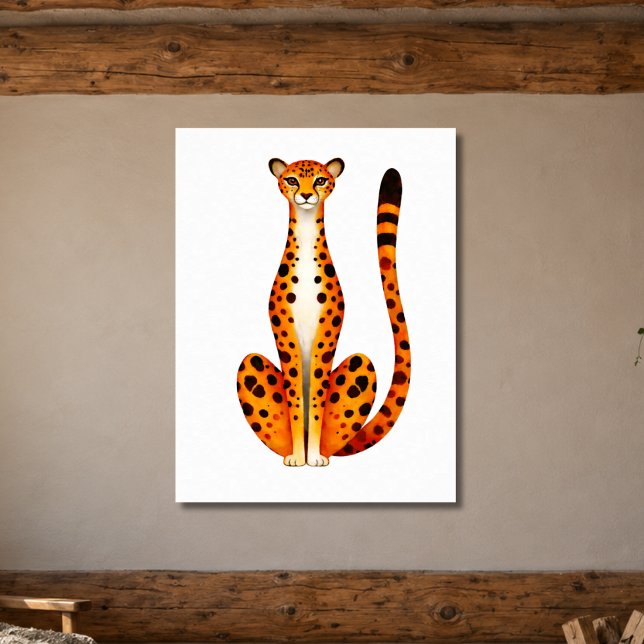 Spotted Cheetah Portrait Poster (Creator Uploaded)