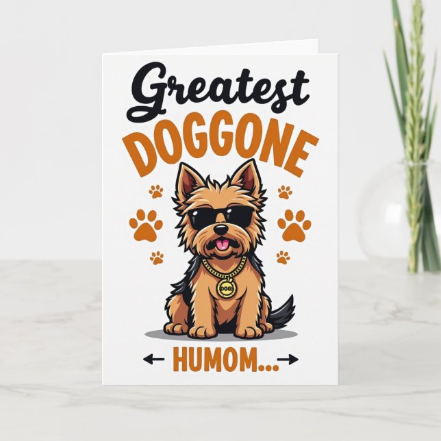 Spotted Cool Canine Humom Card (Front)