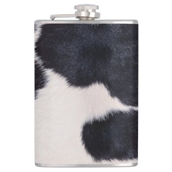 Spotted Cow Hide Hip Flask by Trendi_Stuff at Zazzle