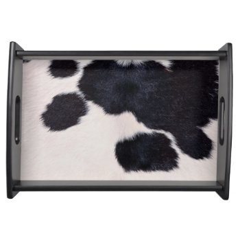 Spotted Cow Hide Serving Tray by Trendi_Stuff at Zazzle