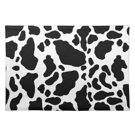 Spotted Cow Print, Cow Pattern, Animal Fur Placemat
