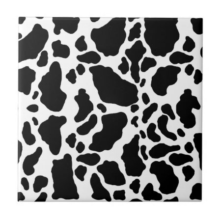 Spotted Cow Print, Cow Pattern, Animal Fur Tile