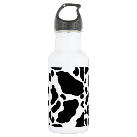 Spotted Cow Print, Cow Pattern, Animal Fur Water Bottle