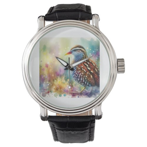Spotted Crake Essence AREF567 _ Watercolor Watch