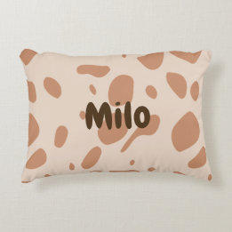 Spotted customizable accent pillow