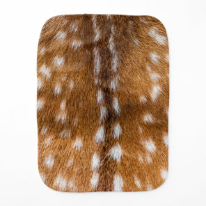 Spotted deer fur texture baby burp cloth