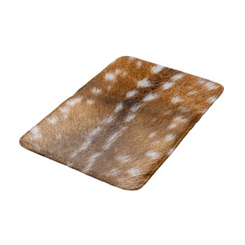 Spotted Deer Fur Texture Bath Mat by hildurbjorg at Zazzle