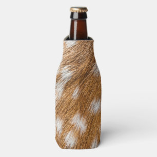 Spotted deer fur texture bottle cooler
