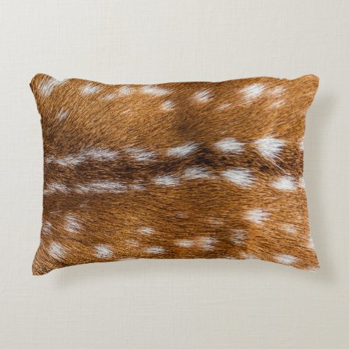 Spotted deer fur texture decorative pillow