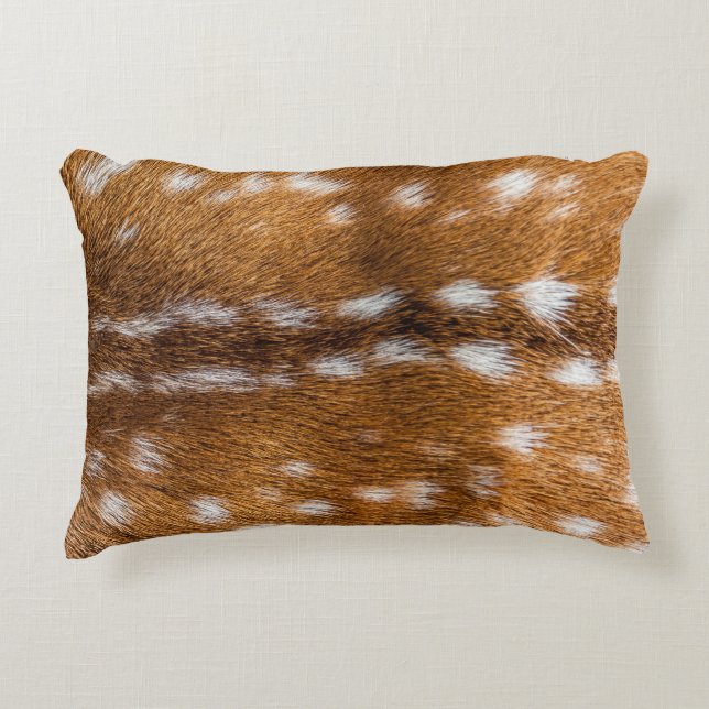 Spotted deer fur texture decorative pillow (Front)