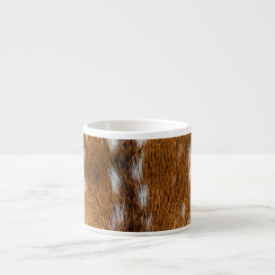 Spotted deer fur texture espresso cup