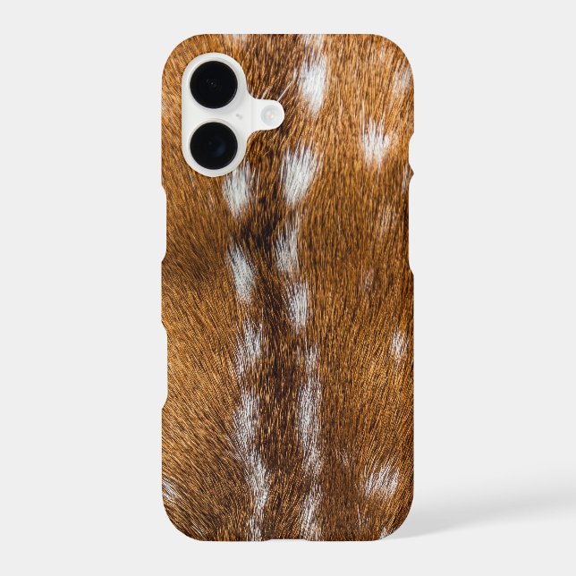 Spotted deer fur texture iphone case (Back)