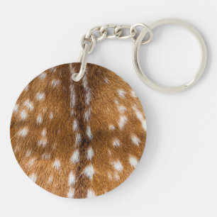 Spotted deer fur texture keychain