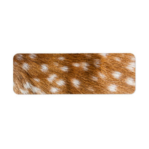 Spotted deer fur texture label