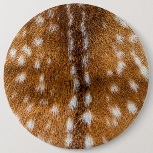 Spotted deer fur texture pinback button