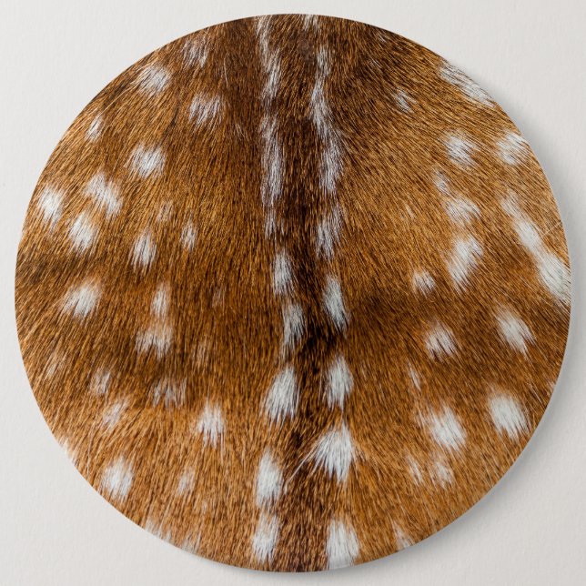 Spotted deer fur texture pinback button (Front)