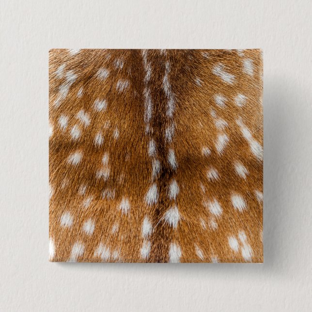 Spotted deer fur texture pinback button (Front)