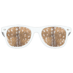 Spotted deer fur texture retro sunglasses