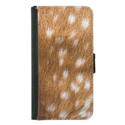 Spotted deer fur texture wallet phone case for samsung galaxy s5