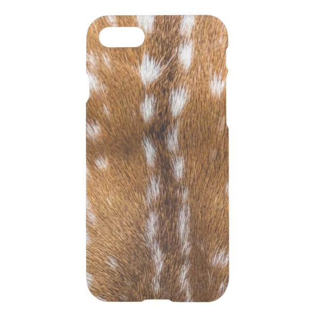 Spotted deer fur texture uncommon iPhone case (Back)