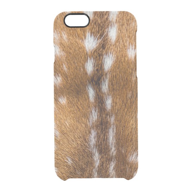 Spotted deer fur texture uncommon iPhone case (Back)