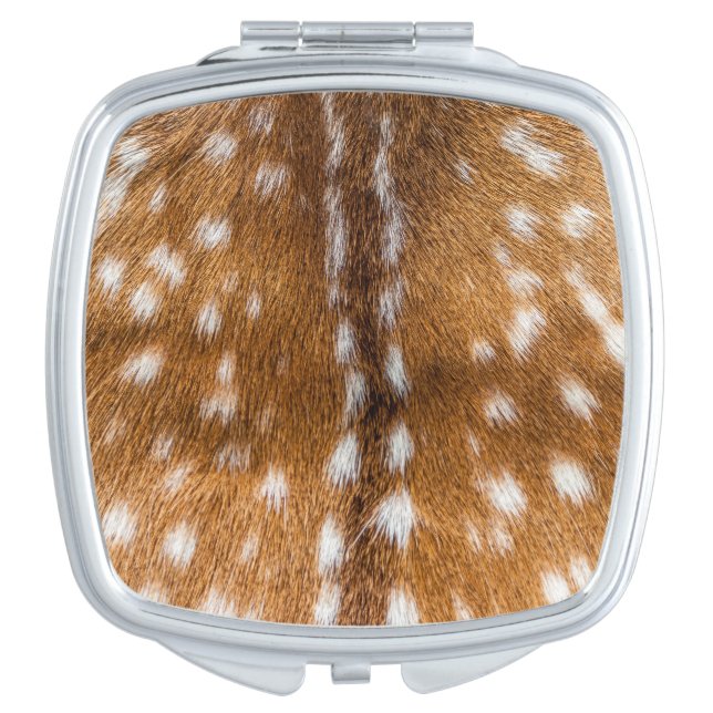Spotted deer fur texture vanity mirror (Front)