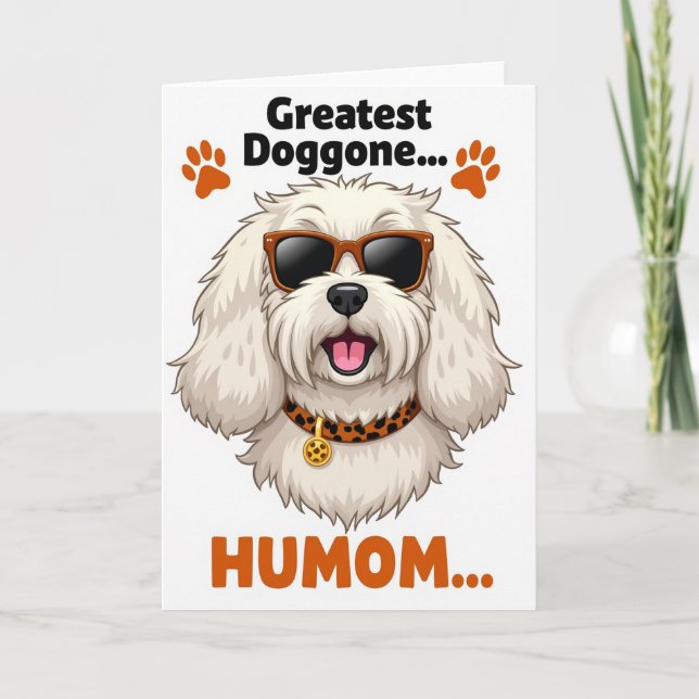 Spotted Dog Head Fun Card (Front)