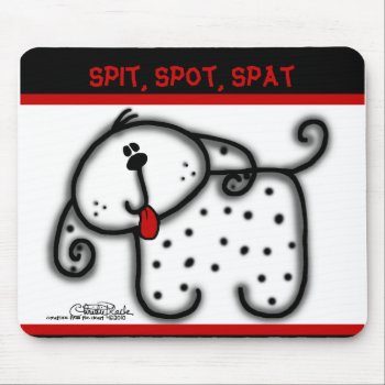 Spotted Dog Mouse Pad by creationhrt at Zazzle