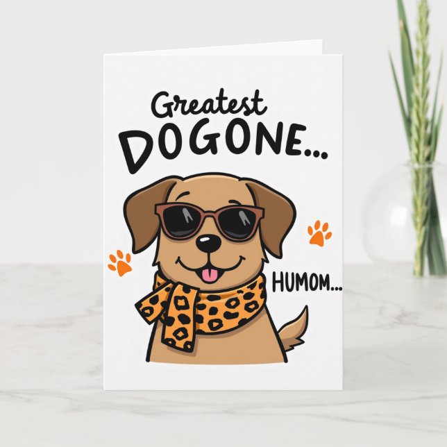 Spotted Dog Scarf Pet Card (Front)