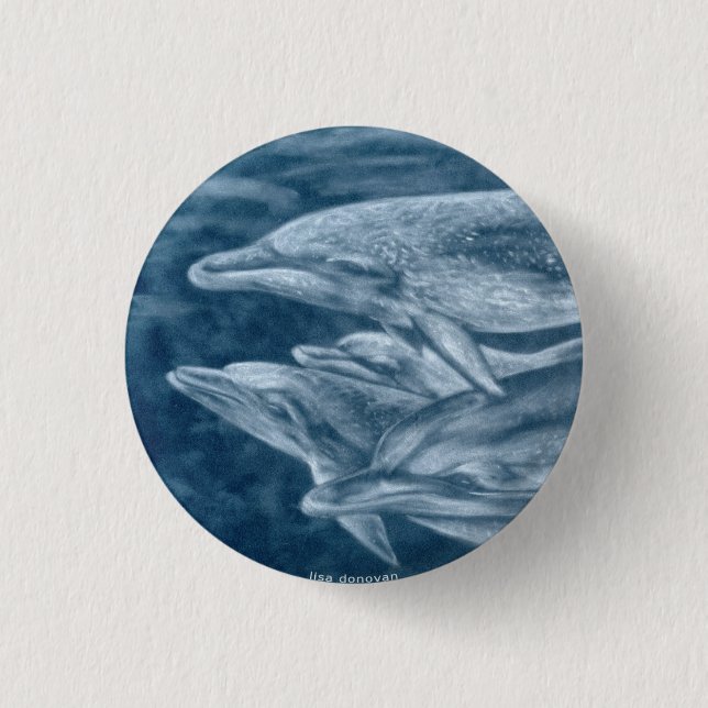 Spotted Dolphins Pin (Front)