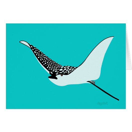 Spotted Eagle Ray Cards (Front Horizontal)