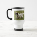 Spotted English Setter Dog Plastic Travel Mug