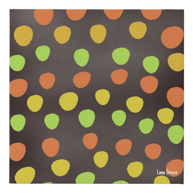 Spotted Faux Wrapped Canvas Print (Front)