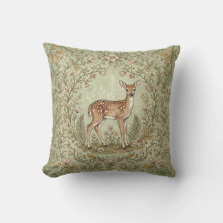 Spotted Fawn Forest Pillow Cover