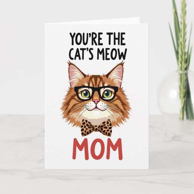 Spotted Feline Portrait Card (Front)