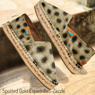 Spotted Gold Espadrilles
