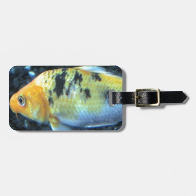 Spotted Goldfish Luggage Tag (Front Horizontal)