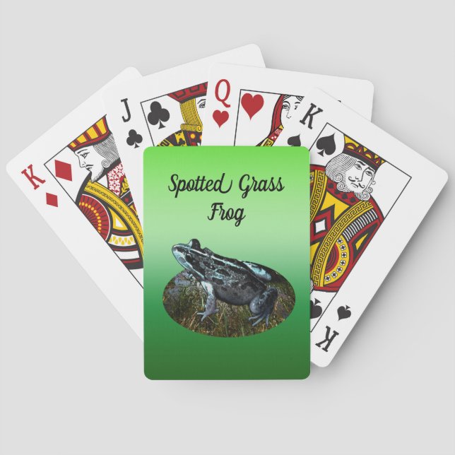 Spotted Grass Frog, Deck Of Playing Cards  (Back)